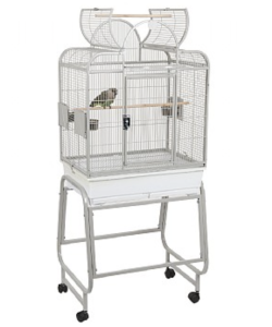 Rainforest Cages Mini Santa Fe Top Opening Parrot Cage With Stand - Stone